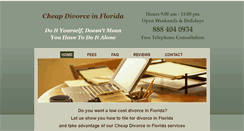 Desktop Screenshot of cheapdivorceflorida.com